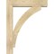 Ekena Millwork Thorton Block Rough Sawn Bracket w/ Offset Brace, Douglas Fir, 6"W x 26"D x 34"H BKT0604X26X34THR05RDF - alternate 2